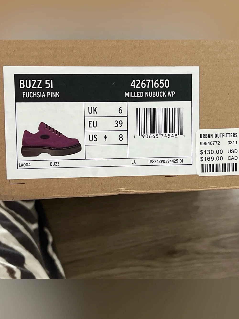 Dr Marten Buzz Fuchsia Platforms